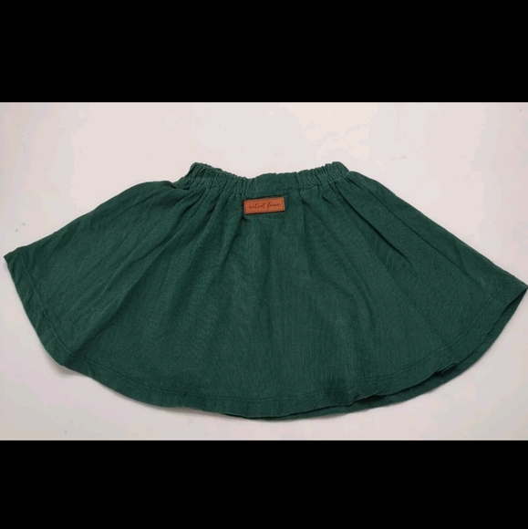 Velvet Fawn Baby Girl Skirt Sz 12- 18M Emerald Green Soft Corduroy Elastic Waist - Picture 5 of 7